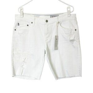 NEW Ag Nikki Denim Jean Shorts Women’s Size 32 White Relaxed Skinny Jorts
